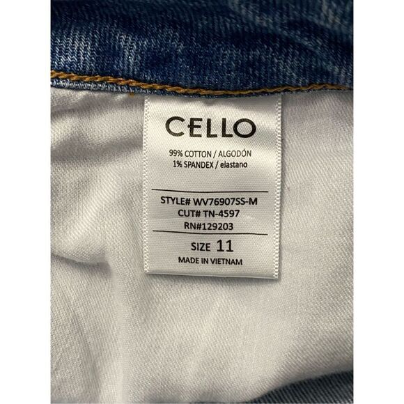 Cello Jeans High Rise Straight Leg Women’s Junior’s Size 11 - Picture 3 of 6